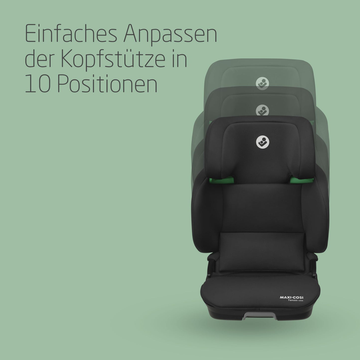 Maxi-Cosi Tanza i-Size 100-150cm Klappbarer Kindersitz Schwarz