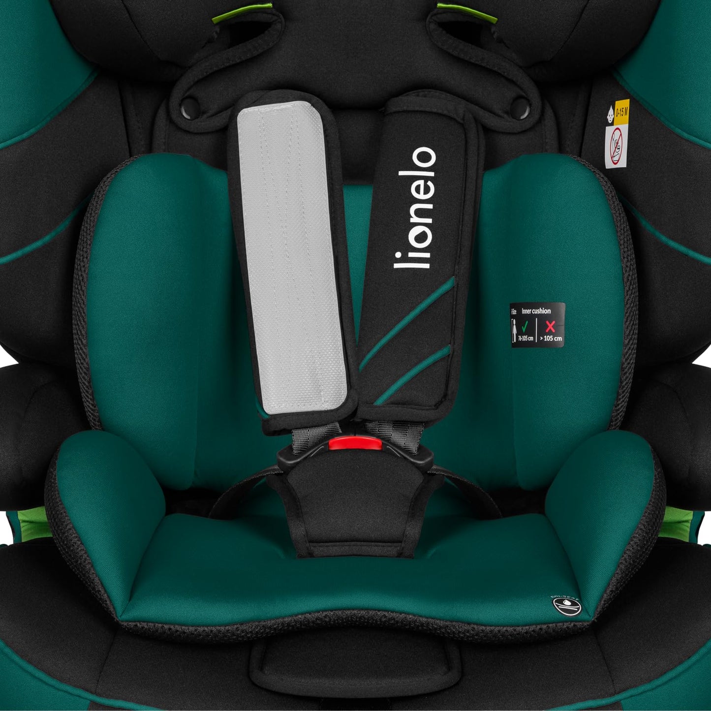 Lionelo LEVI ONE i-Size 76-150cm Kindersitz Gruppe 1/2/3 Grau